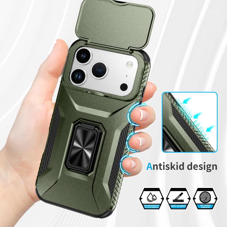 Sliding Camshield Holder Phone Case, For iPhone 18 Pro, For iPhone 18 Pro Max, For iPhone 17e / 16e, For iPhone 17 Pro Max, For iPhone 17 Pro, For iPhone 17