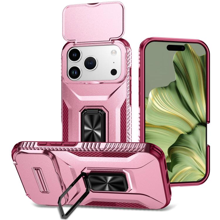 Sliding Camshield Holder Phone Case, For iPhone 18 Pro, For iPhone 18 Pro Max, For iPhone 17e / 16e, For iPhone 17 Pro Max, For iPhone 17 Pro, For iPhone 17