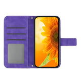 Skin Feel Sun Flower Embossed Flip Leather Phone Case with Lanyard, For Xiaomi 15T, For Xiaomi 15 Ultra, For Xiaomi Poco X7 Pro, For Xiaomi 15 Pro