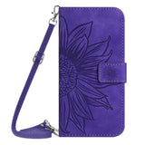 Skin Feel Sun Flower Embossed Flip Leather Phone Case with Lanyard, For Xiaomi 17T Pro 5G, For Xiaomi 17T 5G, For Xiaomi Poco X8 Pro 5G, For Xiaomi 17 Pro Max