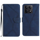 Stitching Embossed Leather Phone Case, For Xiaomi 15 Ultra, For Xiaomi Poco X7 Pro, For Xiaomi 15 Pro, For Xiaomi 15, For Xiaomi 14T Pro 5G Global, For Xiaomi 14T 5G Global
