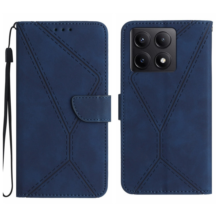 Stitching Embossed Leather Phone Case, For Xiaomi 15 Ultra, For Xiaomi Poco X7 Pro, For Xiaomi 15 Pro, For Xiaomi 15, For Xiaomi 14T Pro 5G Global, For Xiaomi 14T 5G Global
