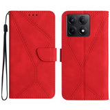 Stitching Embossed Leather Phone Case, For Xiaomi 15 Ultra, For Xiaomi Poco X7 Pro, For Xiaomi 15 Pro, For Xiaomi 15, For Xiaomi 14T Pro 5G Global, For Xiaomi 14T 5G Global