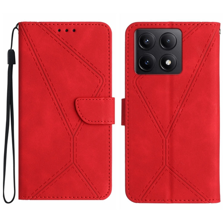 Stitching Embossed Leather Phone Case, For Xiaomi 15 Ultra, For Xiaomi Poco X7 Pro, For Xiaomi 15 Pro, For Xiaomi 15, For Xiaomi 14T Pro 5G Global, For Xiaomi 14T 5G Global
