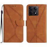 Stitching Embossed Leather Phone Case, For Xiaomi 15 Ultra, For Xiaomi Poco X7 Pro, For Xiaomi 15 Pro, For Xiaomi 15, For Xiaomi 14T Pro 5G Global, For Xiaomi 14T 5G Global