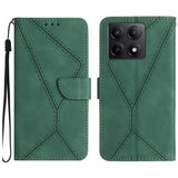 Stitching Embossed Leather Phone Case, For Xiaomi 15 Ultra, For Xiaomi Poco X7 Pro, For Xiaomi 15 Pro, For Xiaomi 15, For Xiaomi 14T Pro 5G Global, For Xiaomi 14T 5G Global
