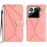 Stitching Embossed Leather Phone Case, For Xiaomi 15 Ultra, For Xiaomi Poco X7 Pro, For Xiaomi 15 Pro, For Xiaomi 15, For Xiaomi 14T Pro 5G Global, For Xiaomi 14T 5G Global