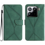 Stitching Embossed Leather Phone Case, For Xiaomi 15 Ultra, For Xiaomi Poco X7 Pro, For Xiaomi 15 Pro, For Xiaomi 15, For Xiaomi 14T Pro 5G Global, For Xiaomi 14T 5G Global