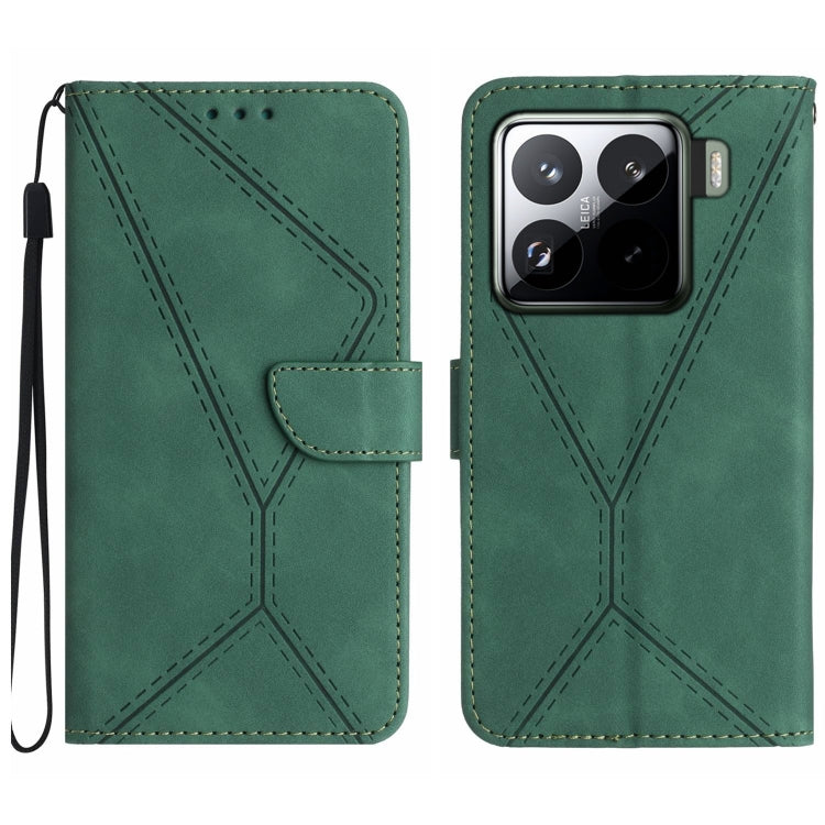 Stitching Embossed Leather Phone Case, For Xiaomi 15 Ultra, For Xiaomi Poco X7 Pro, For Xiaomi 15 Pro, For Xiaomi 15, For Xiaomi 14T Pro 5G Global, For Xiaomi 14T 5G Global