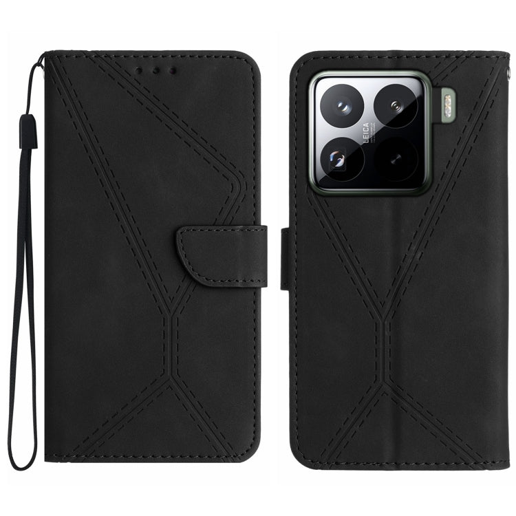 Stitching Embossed Leather Phone Case, For Xiaomi 15 Ultra, For Xiaomi Poco X7 Pro, For Xiaomi 15 Pro, For Xiaomi 15, For Xiaomi 14T Pro 5G Global, For Xiaomi 14T 5G Global