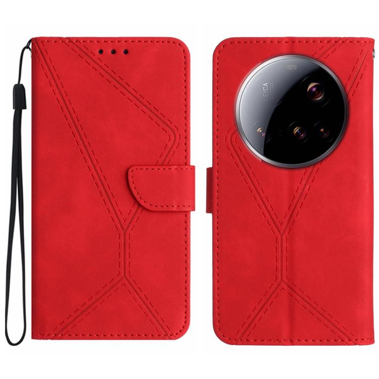Stitching Embossed Leather Phone Case, For Xiaomi 15T, For Xiaomi 15 Ultra, For Xiaomi Poco X7 Pro, For Xiaomi 15 Pro, For Xiaomi 15, For Xiaomi 14T Pro 5G Global, For Xiaomi 14T 5G Global