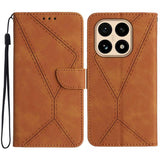 Stitching Embossed Leather Phone Case, For Xiaomi 15T, For Xiaomi 15 Ultra, For Xiaomi Poco X7 Pro, For Xiaomi 15 Pro, For Xiaomi 15, For Xiaomi 14T Pro 5G Global, For Xiaomi 14T 5G Global