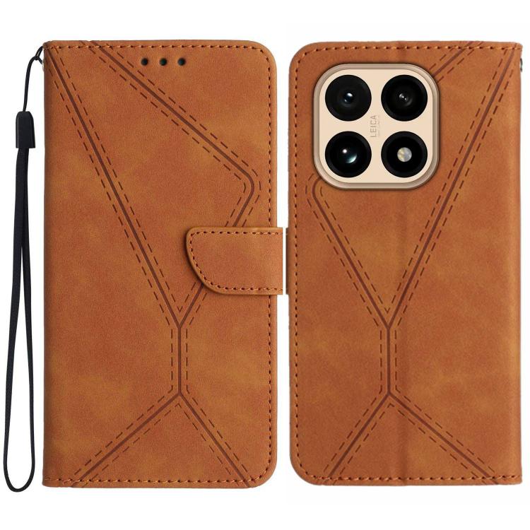 Stitching Embossed Leather Phone Case, For Xiaomi 15T, For Xiaomi 15 Ultra, For Xiaomi Poco X7 Pro, For Xiaomi 15 Pro, For Xiaomi 15, For Xiaomi 14T Pro 5G Global, For Xiaomi 14T 5G Global