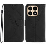 Stitching Embossed Leather Phone Case, For Xiaomi 15T, For Xiaomi 15 Ultra, For Xiaomi Poco X7 Pro, For Xiaomi 15 Pro, For Xiaomi 15, For Xiaomi 14T Pro 5G Global, For Xiaomi 14T 5G Global