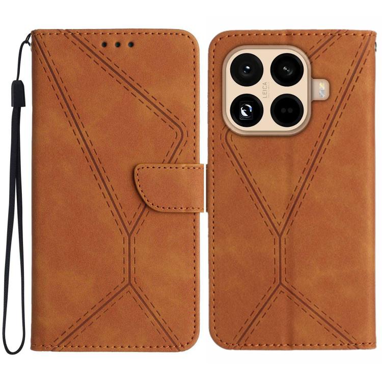 Stitching Embossed Leather Phone Case, For Xiaomi 17T 5G, For Xiaomi Poco X8 Pro 5G, For Xiaomi 17 Pro Max, For Xiaomi 17 Pro, For Xiaomi 17, For Xiaomi Poco M7 4G 169mm, For Xiaomi 15T Pro, For Xiaomi 15T