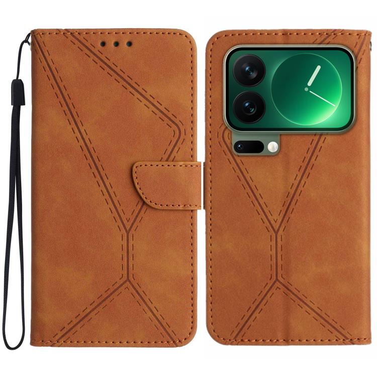Stitching Embossed Leather Phone Case, For Xiaomi 17T 5G, For Xiaomi Poco X8 Pro 5G, For Xiaomi 17 Pro Max, For Xiaomi 17 Pro, For Xiaomi 17, For Xiaomi Poco M7 4G 169mm, For Xiaomi 15T Pro, For Xiaomi 15T