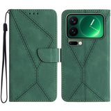 Stitching Embossed Leather Phone Case, For Xiaomi 17T 5G, For Xiaomi Poco X8 Pro 5G, For Xiaomi 17 Pro Max, For Xiaomi 17 Pro, For Xiaomi 17, For Xiaomi Poco M7 4G 169mm, For Xiaomi 15T Pro, For Xiaomi 15T