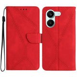 Stitching Embossed Leather Phone Case, For Xiaomi 17T Pro 5G, For Xiaomi 17T 5G, For Xiaomi Poco X8 Pro 5G, For Xiaomi 17 Pro Max, For Xiaomi 17 Pro, For Xiaomi 17, For Xiaomi Poco M7 4G 169mm, For Xiaomi 15T Pro