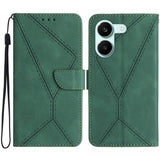Stitching Embossed Leather Phone Case, For Xiaomi 17T Pro 5G, For Xiaomi 17T 5G, For Xiaomi Poco X8 Pro 5G, For Xiaomi 17 Pro Max, For Xiaomi 17 Pro, For Xiaomi 17, For Xiaomi Poco M7 4G 169mm, For Xiaomi 15T Pro