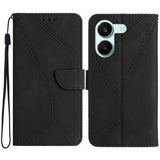 Stitching Embossed Leather Phone Case, For Xiaomi 17T Pro 5G, For Xiaomi 17T 5G, For Xiaomi Poco X8 Pro 5G, For Xiaomi 17 Pro Max, For Xiaomi 17 Pro, For Xiaomi 17, For Xiaomi Poco M7 4G 169mm, For Xiaomi 15T Pro