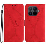 Stitching Embossed Leather Phone Case, For Xiaomi 17T Pro 5G, For Xiaomi 17T 5G, For Xiaomi Poco X8 Pro 5G, For Xiaomi 17 Pro Max, For Xiaomi 17 Pro, For Xiaomi 17, For Xiaomi Poco M7 4G 169mm, For Xiaomi 15T Pro