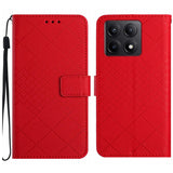 Rhombic Grid Texture Leather Phone Case, For Xiaomi 15 Ultra, For Xiaomi Poco X7 Pro, For Xiaomi 15 Pro, For Xiaomi 15, For Xiaomi 14T Pro 5G Global, For Xiaomi 14T 5G Global