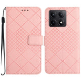 Rhombic Grid Texture Leather Phone Case, For Xiaomi 15 Ultra, For Xiaomi Poco X7 Pro, For Xiaomi 15 Pro, For Xiaomi 15, For Xiaomi 14T Pro 5G Global, For Xiaomi 14T 5G Global