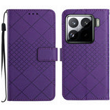 Rhombic Grid Texture Leather Phone Case, For Xiaomi 15 Ultra, For Xiaomi Poco X7 Pro, For Xiaomi 15 Pro, For Xiaomi 15, For Xiaomi 14T Pro 5G Global, For Xiaomi 14T 5G Global