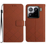 Rhombic Grid Texture Leather Phone Case, For Xiaomi 15 Ultra, For Xiaomi Poco X7 Pro, For Xiaomi 15 Pro, For Xiaomi 15, For Xiaomi 14T Pro 5G Global, For Xiaomi 14T 5G Global