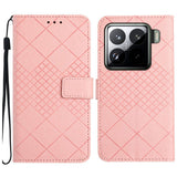 Rhombic Grid Texture Leather Phone Case, For Xiaomi 15 Ultra, For Xiaomi Poco X7 Pro, For Xiaomi 15 Pro, For Xiaomi 15, For Xiaomi 14T Pro 5G Global, For Xiaomi 14T 5G Global