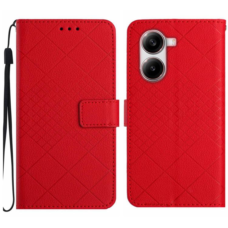 Rhombic Grid Texture Leather Phone Case, For Xiaomi 15T, For Xiaomi 15 Ultra, For Xiaomi Poco X7 Pro, For Xiaomi 15 Pro, For Xiaomi 15, For Xiaomi 14T Pro 5G Global, For Xiaomi 14T 5G Global