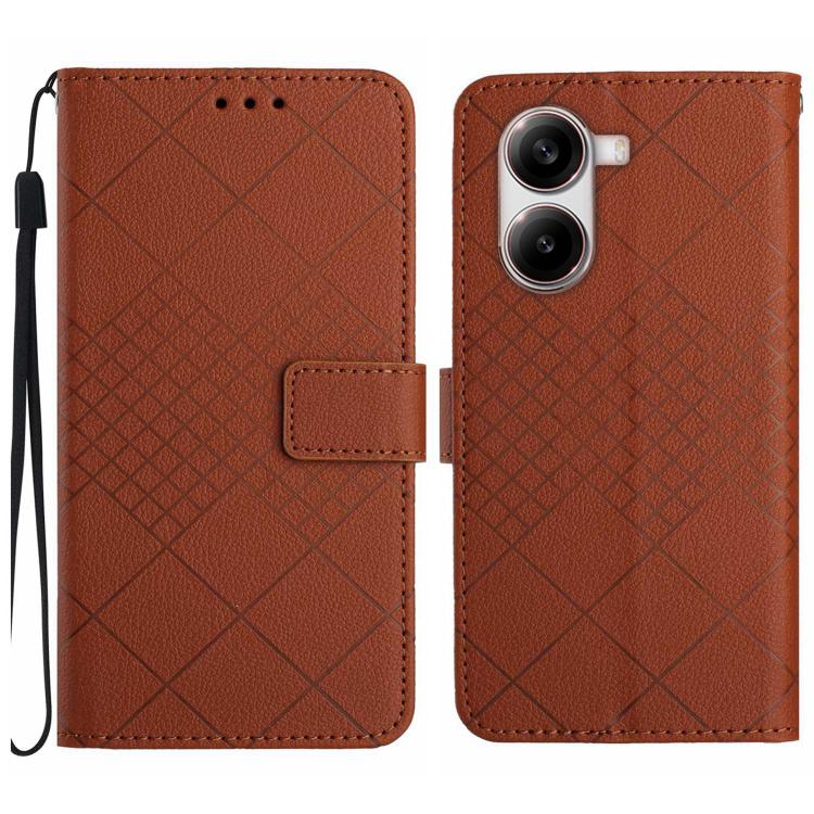 Rhombic Grid Texture Leather Phone Case, For Xiaomi 15T, For Xiaomi 15 Ultra, For Xiaomi Poco X7 Pro, For Xiaomi 15 Pro, For Xiaomi 15, For Xiaomi 14T Pro 5G Global, For Xiaomi 14T 5G Global