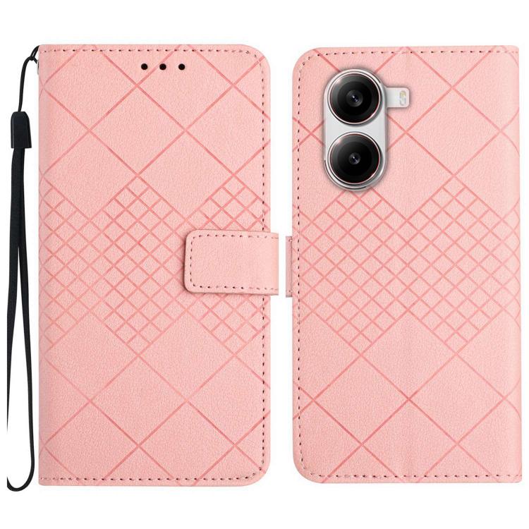 Rhombic Grid Texture Leather Phone Case, For Xiaomi 15 Ultra, For Xiaomi Poco X7 Pro, For Xiaomi 15 Pro, For Xiaomi 15, For Xiaomi 14T Pro 5G Global, For Xiaomi 14T 5G Global