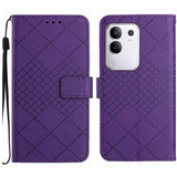 Rhombic Grid Texture Leather Phone Case, For Xiaomi 15T, For Xiaomi 15 Ultra, For Xiaomi Poco X7 Pro, For Xiaomi 15 Pro, For Xiaomi 15, For Xiaomi 14T Pro 5G Global, For Xiaomi 14T 5G Global