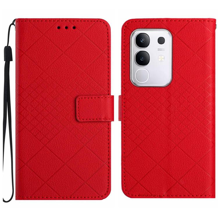 Rhombic Grid Texture Leather Phone Case, For Xiaomi 15T, For Xiaomi 15 Ultra, For Xiaomi Poco X7 Pro, For Xiaomi 15 Pro, For Xiaomi 15, For Xiaomi 14T Pro 5G Global, For Xiaomi 14T 5G Global