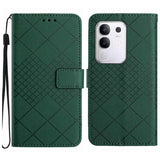 Rhombic Grid Texture Leather Phone Case, For Xiaomi 15T, For Xiaomi 15 Ultra, For Xiaomi Poco X7 Pro, For Xiaomi 15 Pro, For Xiaomi 15, For Xiaomi 14T Pro 5G Global, For Xiaomi 14T 5G Global