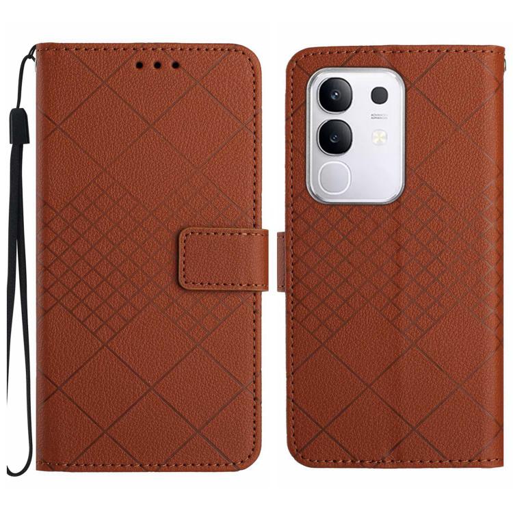Rhombic Grid Texture Leather Phone Case, For Xiaomi 15T, For Xiaomi 15 Ultra, For Xiaomi Poco X7 Pro, For Xiaomi 15 Pro, For Xiaomi 15, For Xiaomi 14T Pro 5G Global, For Xiaomi 14T 5G Global