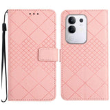 Rhombic Grid Texture Leather Phone Case, For Xiaomi 15T, For Xiaomi 15 Ultra, For Xiaomi Poco X7 Pro, For Xiaomi 15 Pro, For Xiaomi 15, For Xiaomi 14T Pro 5G Global, For Xiaomi 14T 5G Global
