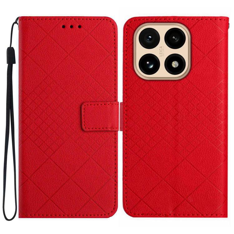 Rhombic Grid Texture Leather Phone Case, For Xiaomi 15T, For Xiaomi 15 Ultra, For Xiaomi Poco X7 Pro, For Xiaomi 15 Pro, For Xiaomi 15, For Xiaomi 14T Pro 5G Global, For Xiaomi 14T 5G Global