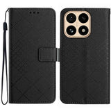 Rhombic Grid Texture Leather Phone Case, For Xiaomi 15T, For Xiaomi 15 Ultra, For Xiaomi Poco X7 Pro, For Xiaomi 15 Pro, For Xiaomi 15, For Xiaomi 14T Pro 5G Global, For Xiaomi 14T 5G Global