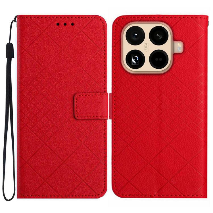 Rhombic Grid Texture Leather Phone Case, For Xiaomi 17T 5G, For Xiaomi Poco X8 Pro 5G, For Xiaomi 17 Pro Max, For Xiaomi 17 Pro, For Xiaomi 17, For Xiaomi Poco M7 4G 169mm, For Xiaomi 15T Pro, For Xiaomi 15T