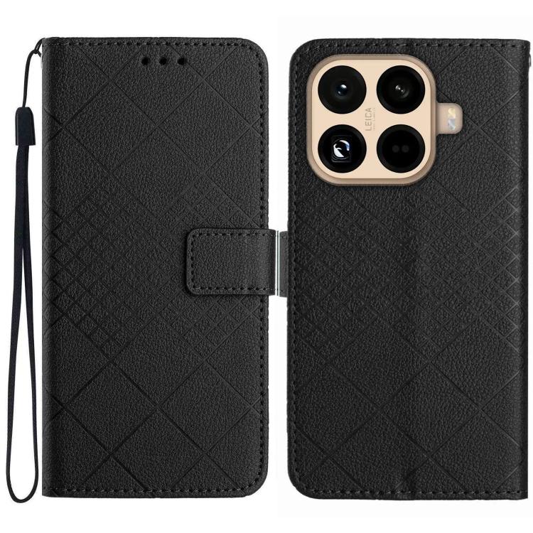 Rhombic Grid Texture Leather Phone Case, For Xiaomi 17T 5G, For Xiaomi Poco X8 Pro 5G, For Xiaomi 17 Pro Max, For Xiaomi 17 Pro, For Xiaomi 17, For Xiaomi Poco M7 4G 169mm, For Xiaomi 15T Pro, For Xiaomi 15T