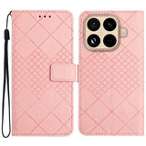 Rhombic Grid Texture Leather Phone Case, For Xiaomi 17T 5G, For Xiaomi Poco X8 Pro 5G, For Xiaomi 17 Pro Max, For Xiaomi 17 Pro, For Xiaomi 17, For Xiaomi Poco M7 4G 169mm, For Xiaomi 15T Pro, For Xiaomi 15T