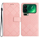 Rhombic Grid Texture Leather Phone Case, For Xiaomi 17T 5G, For Xiaomi Poco X8 Pro 5G, For Xiaomi 17 Pro Max, For Xiaomi 17 Pro, For Xiaomi 17, For Xiaomi Poco M7 4G 169mm, For Xiaomi 15T Pro, For Xiaomi 15T