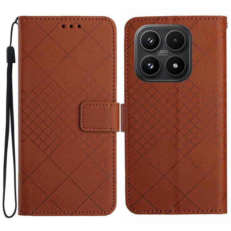 Rhombic Grid Texture Leather Phone Case, For Xiaomi 17T 5G, For Xiaomi Poco X8 Pro 5G, For Xiaomi 17 Pro Max, For Xiaomi 17 Pro, For Xiaomi 17, For Xiaomi Poco M7 4G 169mm, For Xiaomi 15T Pro, For Xiaomi 15T