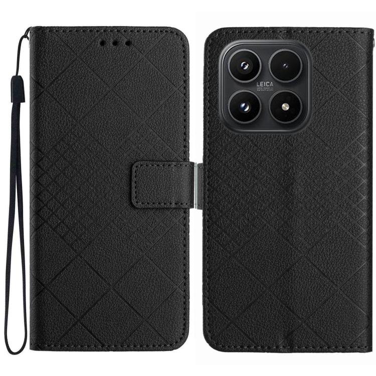 Rhombic Grid Texture Leather Phone Case, For Xiaomi 17T 5G, For Xiaomi Poco X8 Pro 5G, For Xiaomi 17 Pro Max, For Xiaomi 17 Pro, For Xiaomi 17, For Xiaomi Poco M7 4G 169mm, For Xiaomi 15T Pro, For Xiaomi 15T