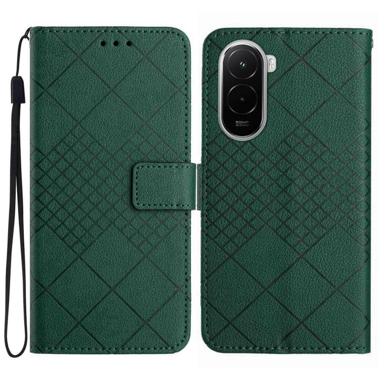 Rhombic Grid Texture Leather Phone Case, For Xiaomi 17T 5G, For Xiaomi Poco X8 Pro 5G, For Xiaomi 17 Pro Max, For Xiaomi 17 Pro, For Xiaomi 17, For Xiaomi Poco M7 4G 169mm, For Xiaomi 15T Pro, For Xiaomi 15T