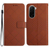 Rhombic Grid Texture Leather Phone Case, For Xiaomi 17T 5G, For Xiaomi Poco X8 Pro 5G, For Xiaomi 17 Pro Max, For Xiaomi 17 Pro, For Xiaomi 17, For Xiaomi Poco M7 4G 169mm, For Xiaomi 15T Pro, For Xiaomi 15T