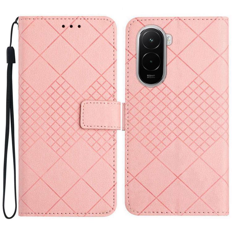 Rhombic Grid Texture Leather Phone Case, For Xiaomi 17T 5G, For Xiaomi Poco X8 Pro 5G, For Xiaomi 17 Pro Max, For Xiaomi 17 Pro, For Xiaomi 17, For Xiaomi Poco M7 4G 169mm, For Xiaomi 15T Pro, For Xiaomi 15T
