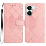 Rhombic Grid Texture Leather Phone Case, For Xiaomi 17T Pro 5G, For Xiaomi 17T 5G, For Xiaomi Poco X8 Pro 5G, For Xiaomi 17 Pro Max, For Xiaomi 17 Pro, For Xiaomi 17, For Xiaomi Poco M7 4G 169mm, For Xiaomi 15T Pro